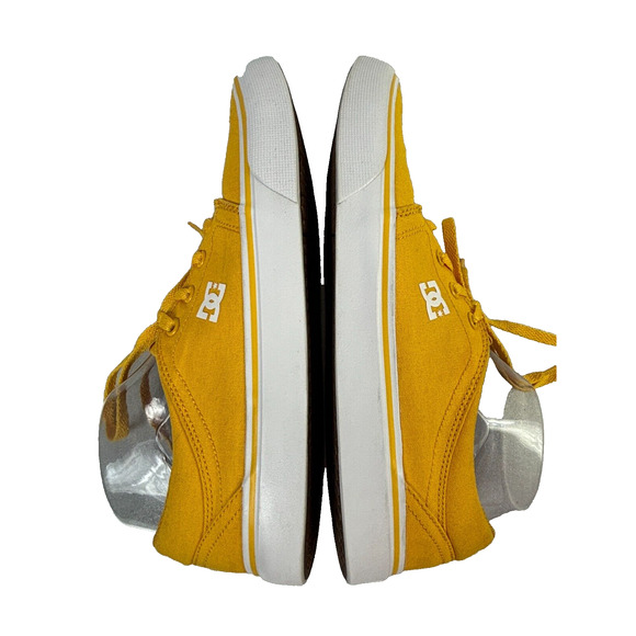 DC Mens Size 9 Trase Tx Skateboard Shoes 300126 Low Top Lace Up Yellow - Picture 5 of 11